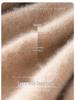 Women's Cashmere Knit Pullover: Seven-Stitch Rolled Hem, Half-High Collar, Solid Color Sweater