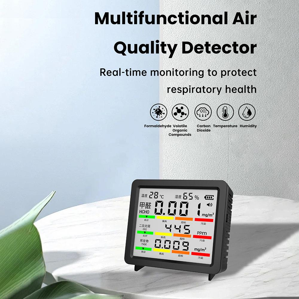 Temperature Humidity Meter Digital Air Thermometer Hygrometer CO2 Air Monitor Detector Tester Tool