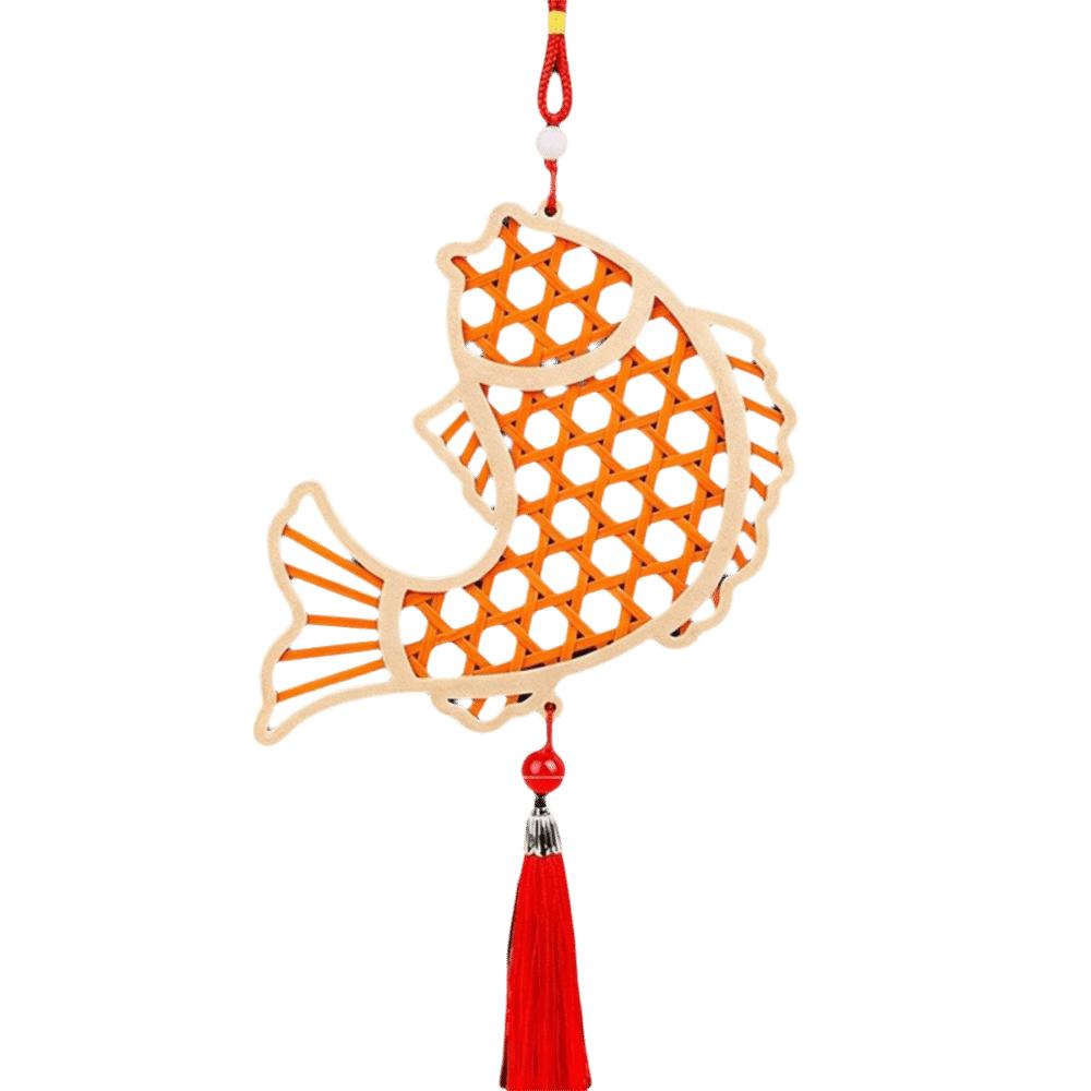 Zongzi Bamboo Pendant Material Kit Handmade Wind Chime Kit  Courtyard Decor