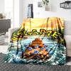 Grizzy & Lemmings Personalized Text Blanket Gift Customizable Blanket Durable Comfort Perfect for Seaside Bed Livingroom Home Decor
