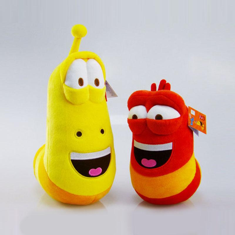 10cm Plush Toys Yellow Insect Red Insect Cartoon Larva Toys Stuffed Doll