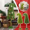 35 Ft Pre-lit Christmas Tree with Metal Stand, Artificial Whimsical , Christmas with Decoration B0J2