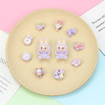 Лабубу Трехмерные аксессуары с подходящими пряжками для обуви с отверстиями, Популярные аксессуары, Модные и персонализированные подарки в виде обувных цветов