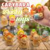 Нетоксичные 3/8/16 шт. Игрушки-пищалки Капибара Капибара Медленно поднимающиеся Игрушки Маленькие Животные Подходят для Подарков на Вечеринку Оптовые Игрушки для Детей Взрослых