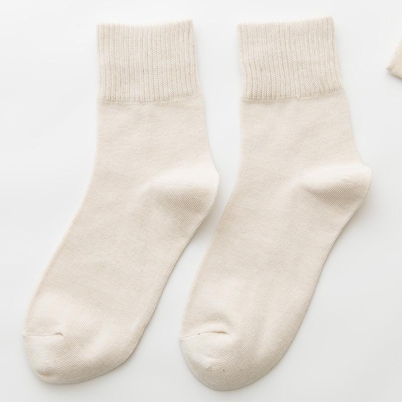 Вязаные женские носки, модные однотонные длинные носки, женские осенне-зимние носки в стиле Харадзюку в стиле винтаж