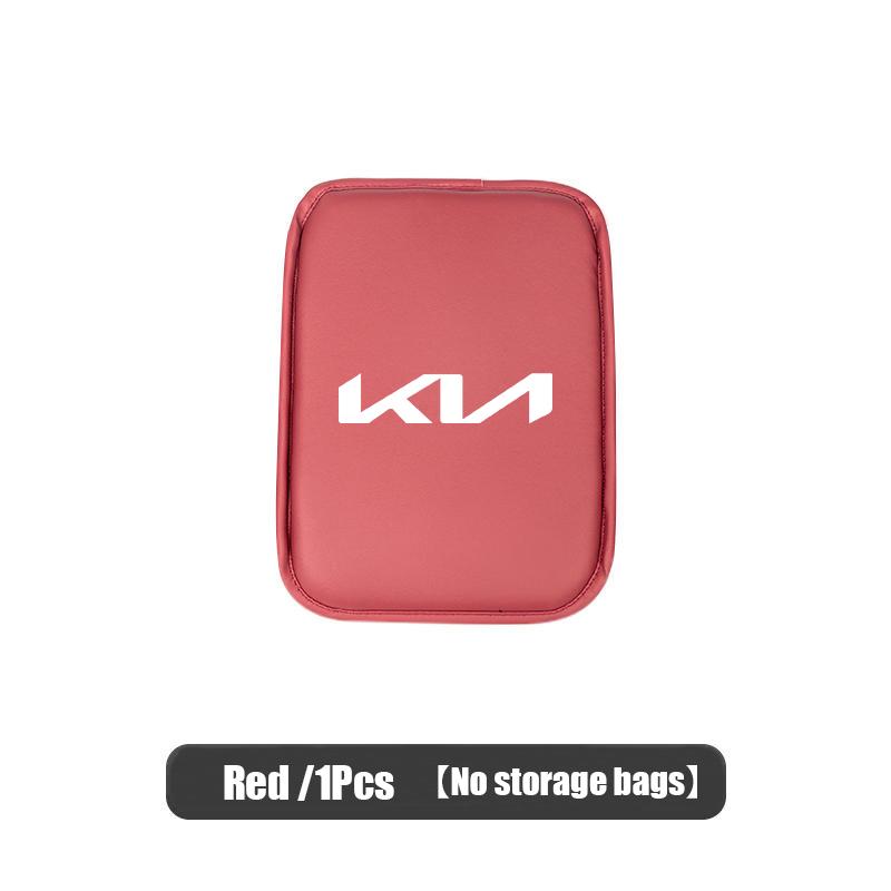 Car Armrest Box Cushion Protection Mat Storage Pocket Accessories For KIA Carnival Niro EV9 K8 Forte Cerato Sportage Ray EV