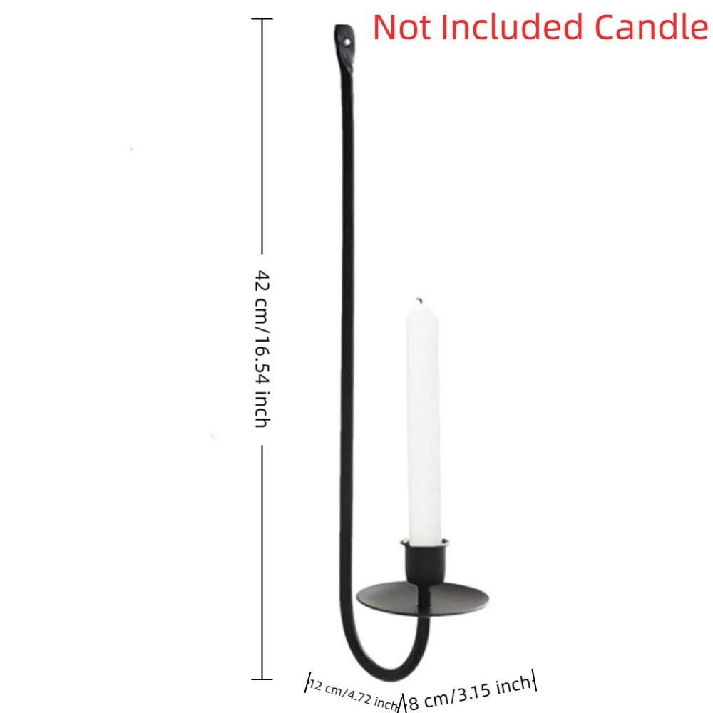 L-Shape Candlestick Holder Minimalism Metal Candle Sconce Party Prop Candle Stand Wedding Party