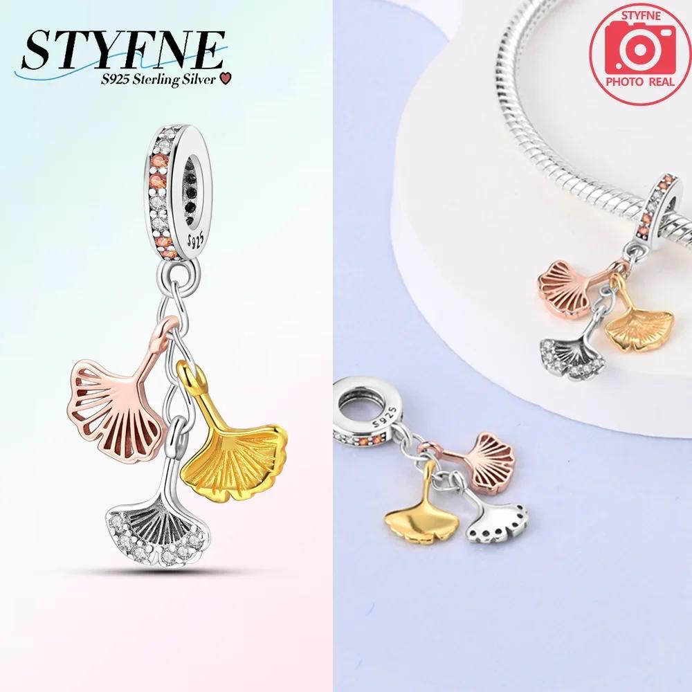 Charm Bead Components Copper Metal Compatible With Authentic Original Bracelet High Quality Fine Jewelry Womens Brand Latest Arrival Autumn Sunset