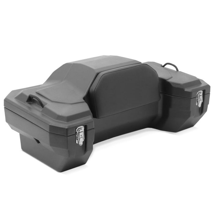 Top case 82 L Bagtecs QT3 pour Quad/ATV - Coffre arrière étanche noir avec dossier