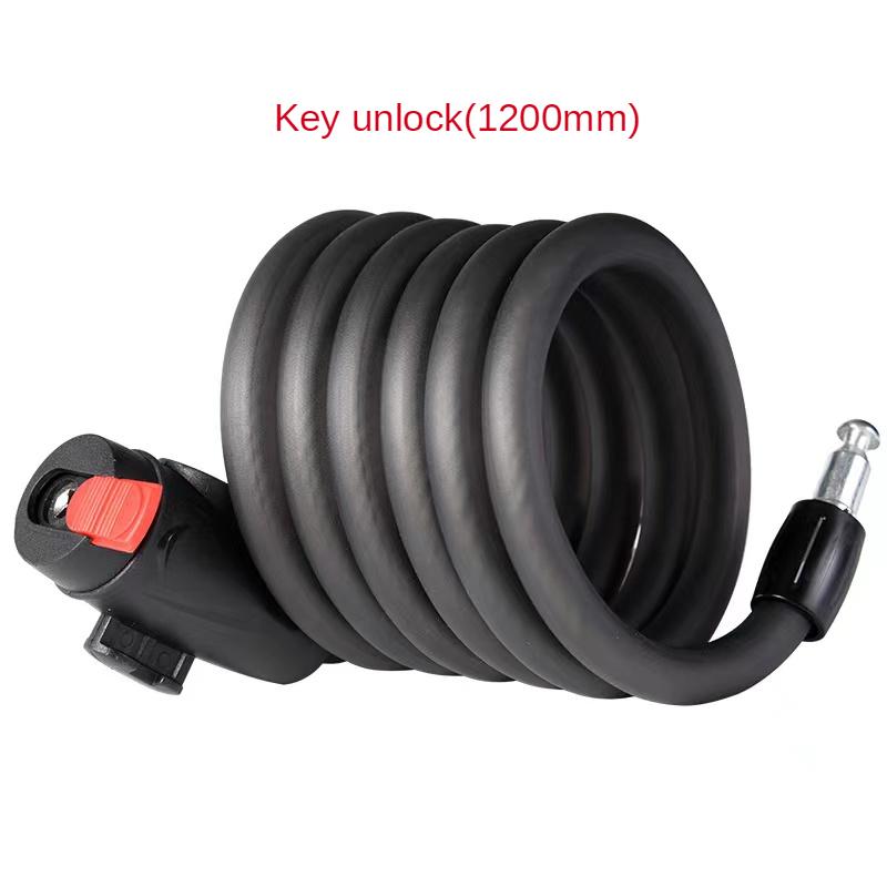 1.2-1.8m Bicycle Lock Code Key Locks Bike Cycling Password Combination Security Steel Wire Locks Bicycle Motorcycle Accessories