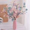 Colored Eucalyptus Leaves Simulated Plant Decorative Flowers Fake Flowers Vase Home Living Room Dining Table Ornaments Display