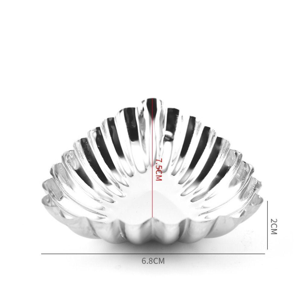 Многоразовая форма для печенья и пудинга Серебряная форма для десертов Формы для тарталеток Цветок Маффин