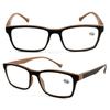 PC Reading Glasses Brown Grey Red Blue Anti Blue Light Eyeglasses Frame Glasses Men and Women