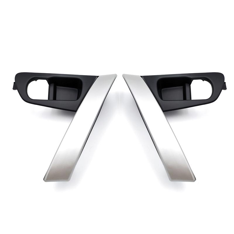 Для Nissan QASHQAI J10 2008-2015 2 шт. Основание ручки двери автомобиля Внутренняя ручка Серебряная крышка Интерьер