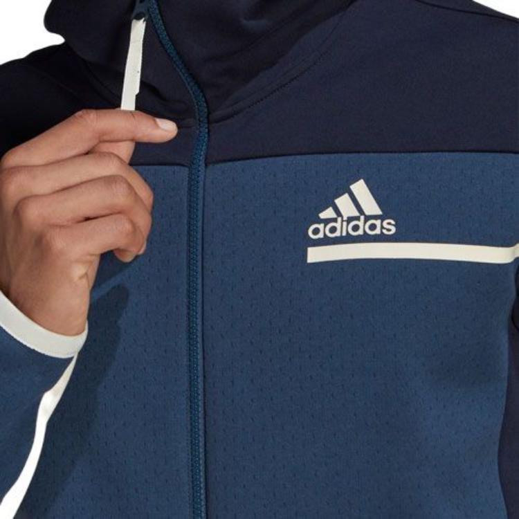 adidas Куртки Мужские Темно-синие С капюшоном Умеренные Другие GN6834