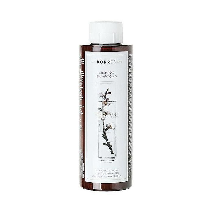 Korres shampooing réparateur amandes & graines de lin 250ml