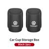 For VOLKSWAGEN VW Car Door Water Cup Holder Back Seat Drink Rack Leather Storage Box For Volkswagen VW Jetta Golf Beetle CC EOS 