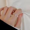 Стильное и элегантное регулируемое кольцо на открытый палец в корейском стиле с мерцающим дизайном бабочки для женщин