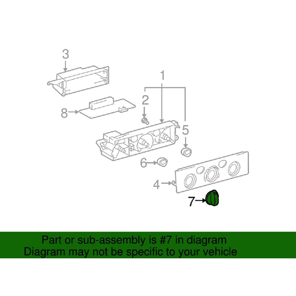 3 шт. Ручка управления вентилятором HVAC, кнопка управления температурой нагревателя вентилятора A/C для 1995-2004 Tacoma, замена 55905-35310 5590535310
