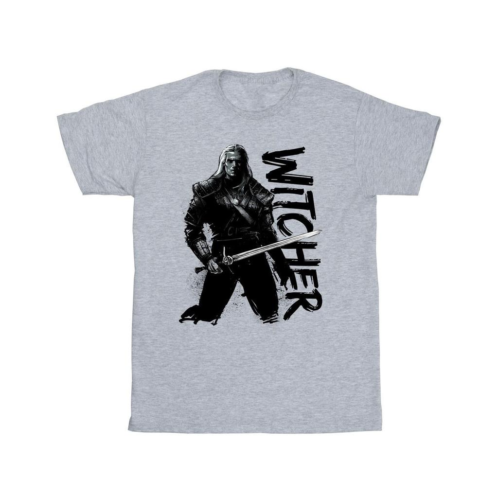 Netflix Mens The Witcher Sketch Geralt T-Shirt