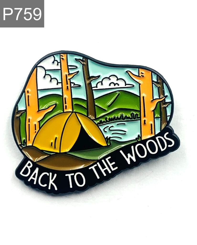 New Enamel Pin Adventure Camping Vacation Travel Metal Connector Gift Birthday 1 Piece