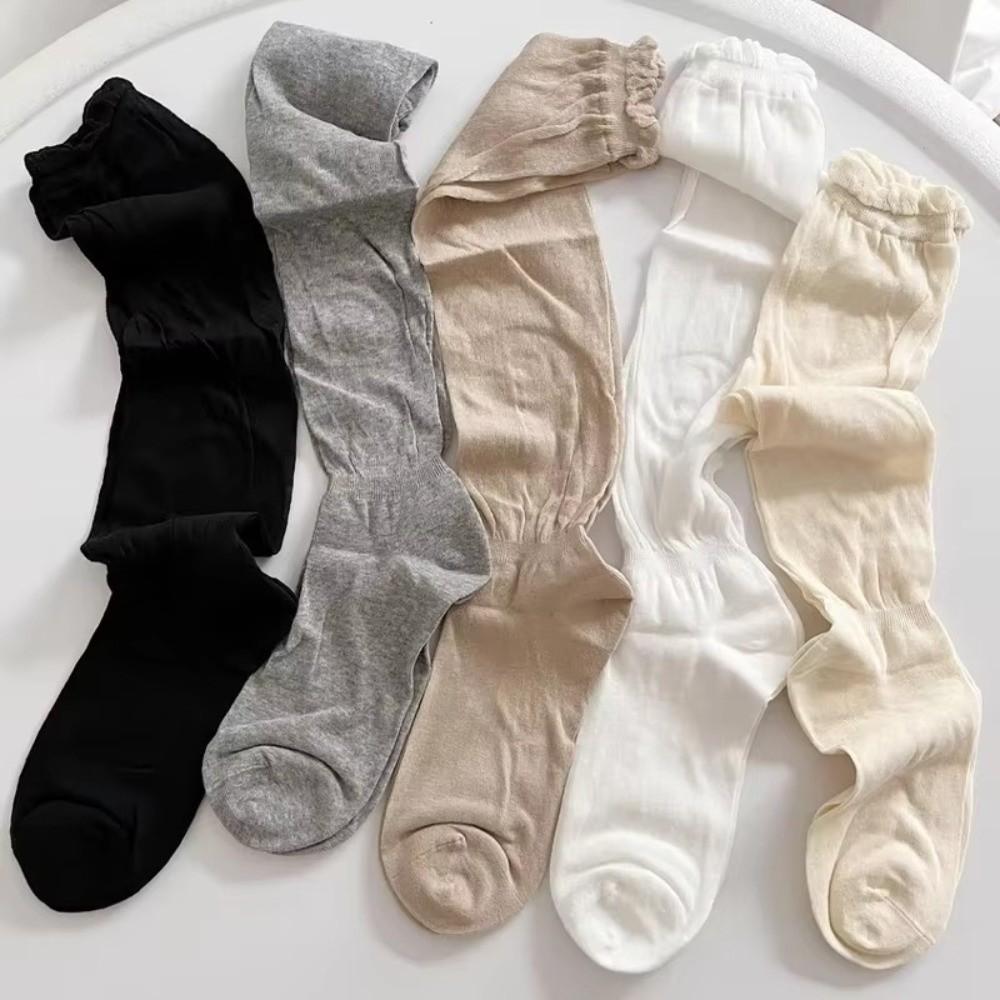 1 Pair Loose Thigh High Stockings Thin Ballet Hosiery Sweet Lolita Socks for Women