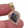 Natural Pietersite Gemstone 925 Solid Sterling Silver TwoTone Pendant 1.50" I5Z26