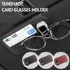 For KIA Car Sunglasses Holder Sun Visor Clip with Card Pocket Durable K5 K2 Optima Soul Spectra Niro Cadenza Sephia Carens