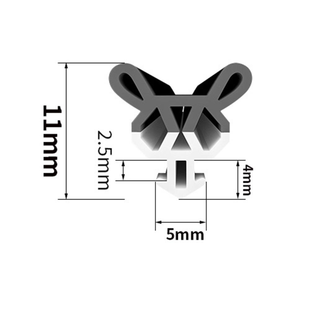 4M Flexible Window Sealing Strip Soundproof Door Draft Stopper High Quality Weather Stripping