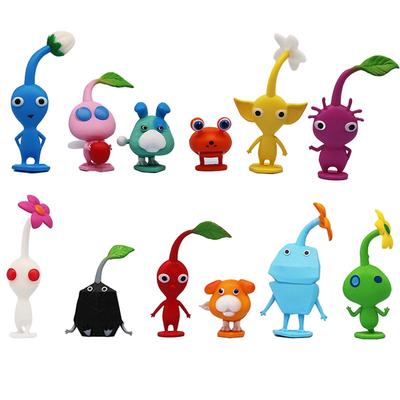 6/12 шт./Набор Активность Аниме Фигурка PIKMIN Капитан Олимар Фигурка PIKMIN из ПВХ Коллекционная Модель Кукла Игрушки, предназначенные для Детей День Рождения