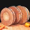 Huihuang Round Pine Wood Cutting Board with Steel Ring