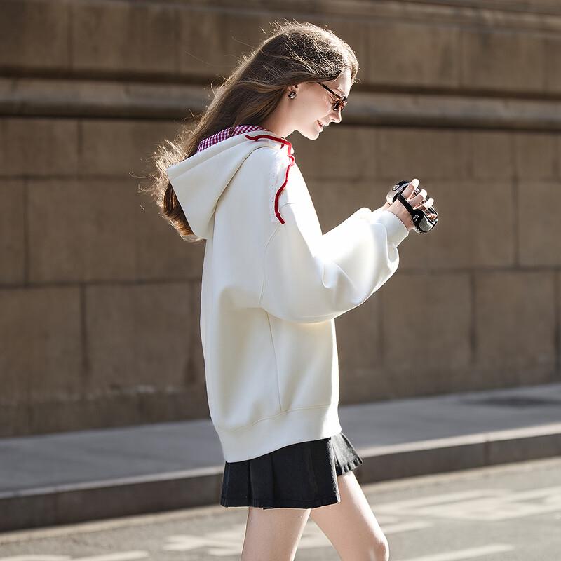 TonLion Women's 2025 Fall Puppy Print Hooded Sweatshirt