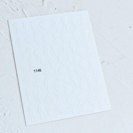 Nail Sticker Exquisite Pattern Strong Stickiness Removable Allergy Free Self Adhesive Decorative No Odor