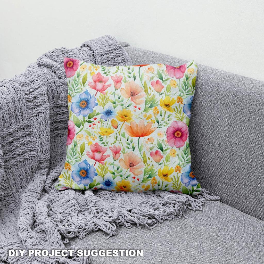 Royal Samt Stoff Polyester Zum Nähen - Motiv Blumen - Rdx2314
