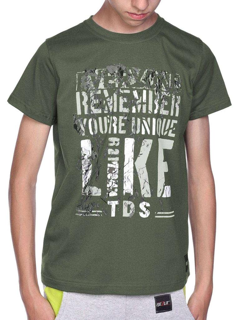 Футболка для мальчика с мотивным принтом