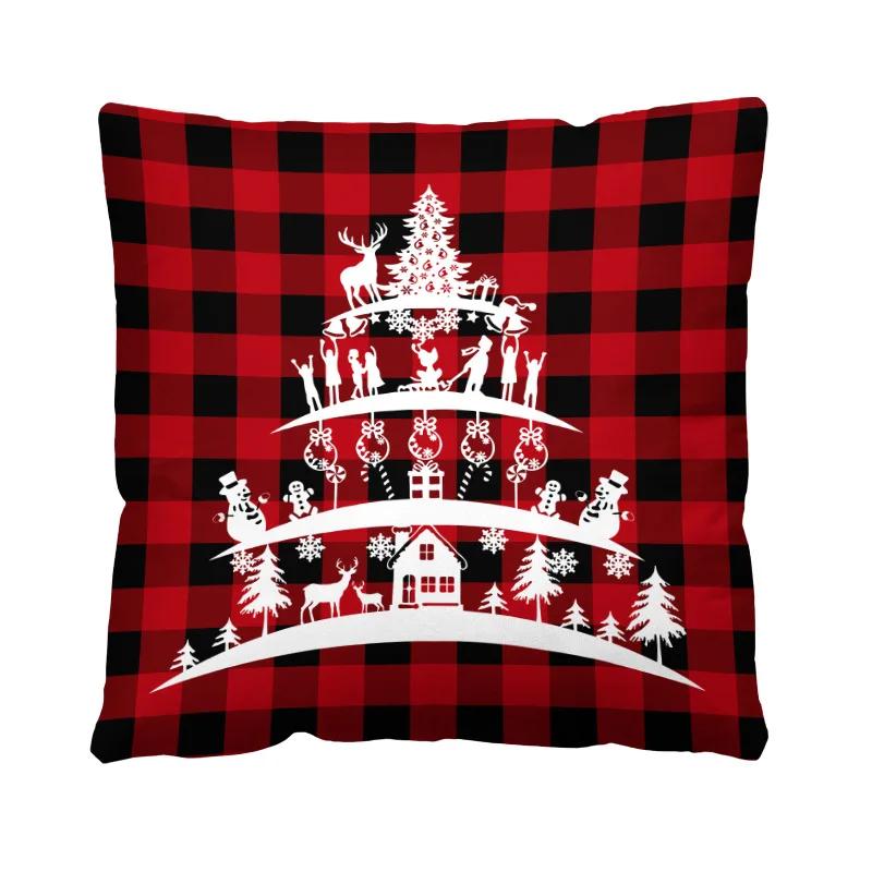 Рождественский декор для дома, наволочка для подушки 40/45/50/60 см, диван, офис, сиденье, автомобиль, подушка для спальни, общежития
