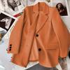 Пиджак в корейском стиле с разрезом сзади для женщин на весну и осень