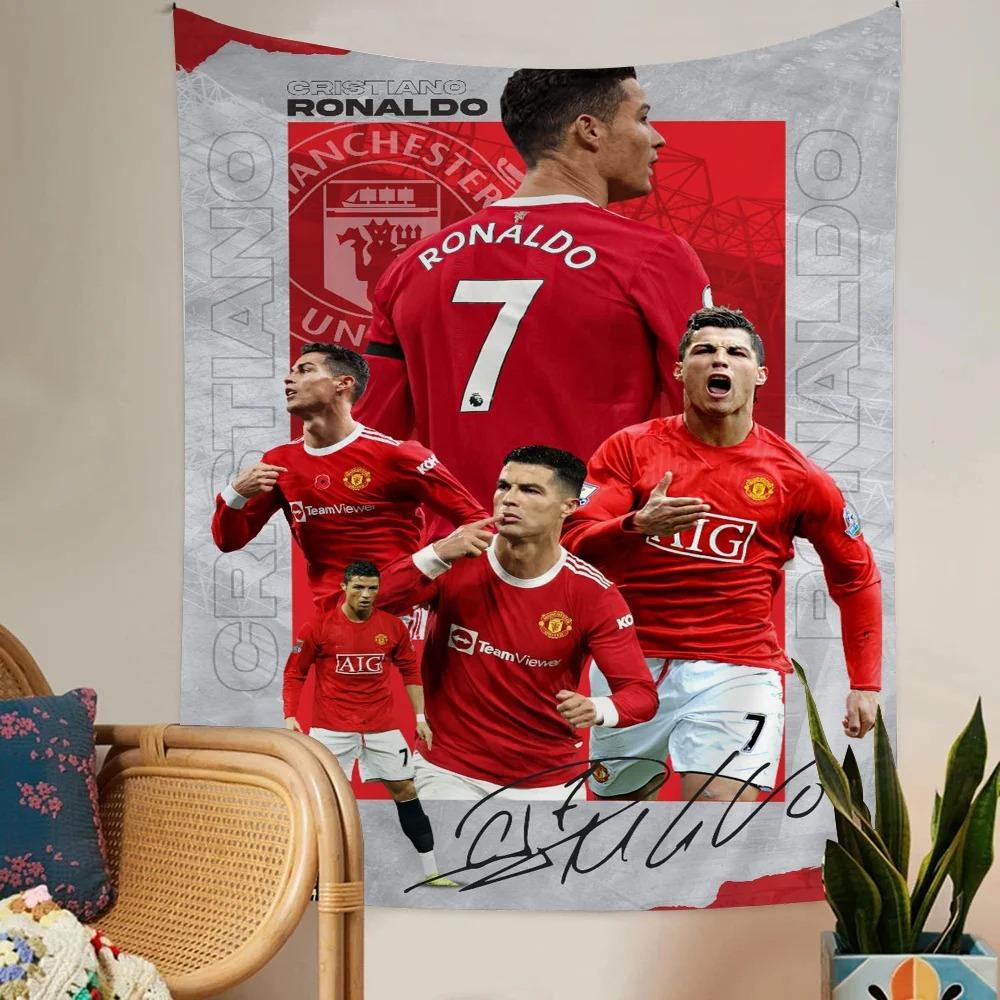 Португалия Супер Футбольная Звезда CR7 Криштиану Роналду Аниме Гобелен Искусство Научная Фантастика Комната Домашний Декор Настенное Искусство Декор
