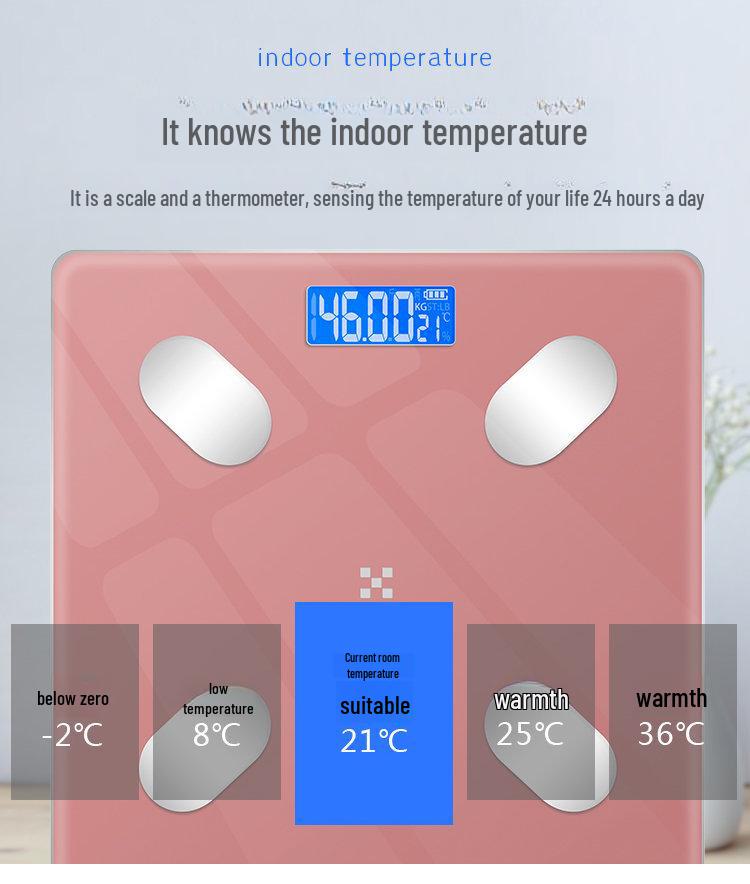 Smart Body Fat Scale with Logo Printing - Electronic Household Weight Scale
