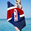 Montevideo Crest Design Microfiber Beach Towel, Lightweight And Quick-Dry, for Summer Travel, Beach Essential, Swimming Pool