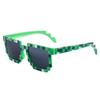 Mosaic glasses two-dimensional sunglasses personalized pixel sunglasses party funny non-mainstream plaid Internet celebrities
