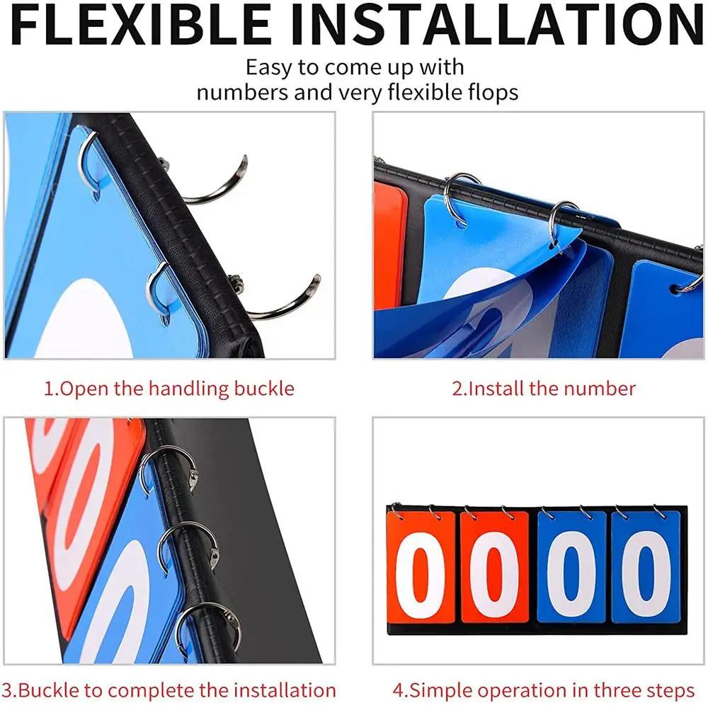 Спортивное табло для соревнований по баскетболу, бадминтону, футболу, волейболу. Цифровое табло для тренеров, многоцелевой счетчик очков.