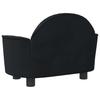 Dog Bed Black 66 x 40 x 45 cm Velvet