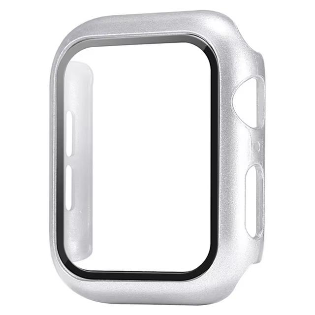 Закаленное Стекло+Чехол Для Apple Watch 11 10 46мм 42мм Ultra 3 49мм Защитная Пленка На Экран Чехол iWatch 9 8 7 6 5 SE 45мм 41мм 44мм Корпус