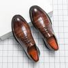 Модные мужские деловые кожаные туфли на шнуровке повседневные кожаные туфли мужские туфли-оксфорды с толстой подошвой роскошные туфли-лоферы мужские