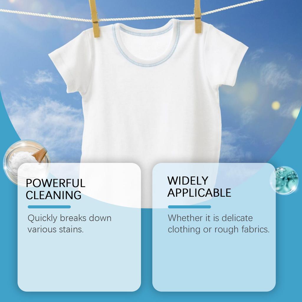 Средство для удаления пятен от стирки - Бытовой стиральный порошок для трудновыводимых пятен, пятен от пота, глубокой чистки одежды