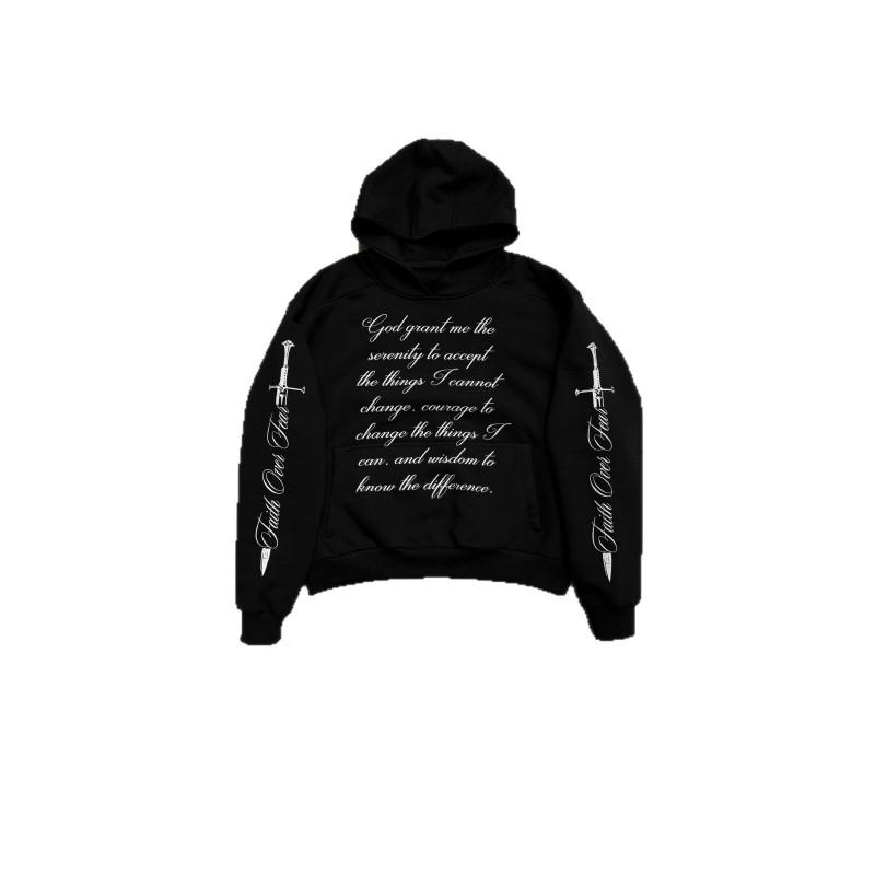 Unisex Oversized Hooded Sweatshirt With Letter Print Streetwear Style Fall Winter 2025