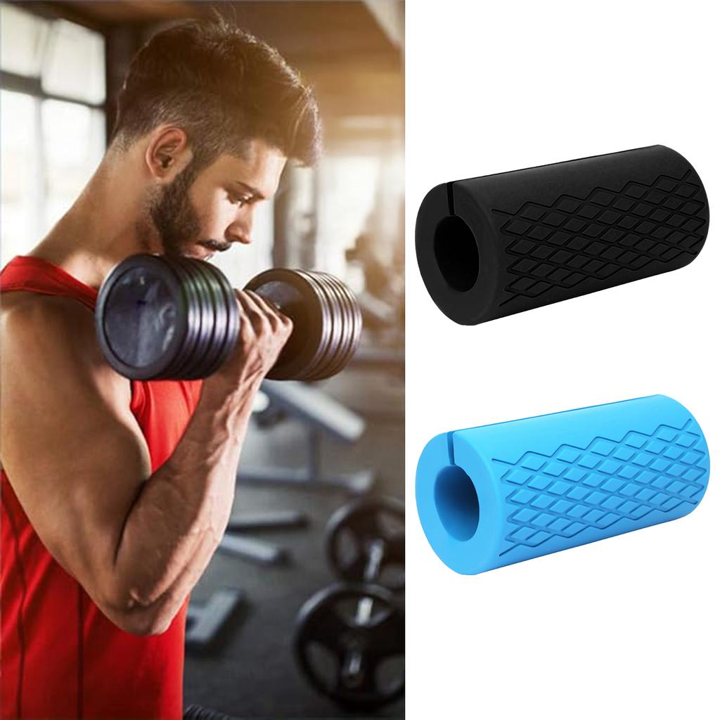 Silicone Dumbbell Grip Cover Ergonomic Dumbbell Handle Covers for Comfortable Weight Training