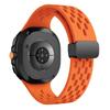 Breathable Silicone Strap for Samsung Galaxy Watch8 44mm/40mm/Watch8 Classic 46mm Multi Hole Magnetic Buckle Watch Band