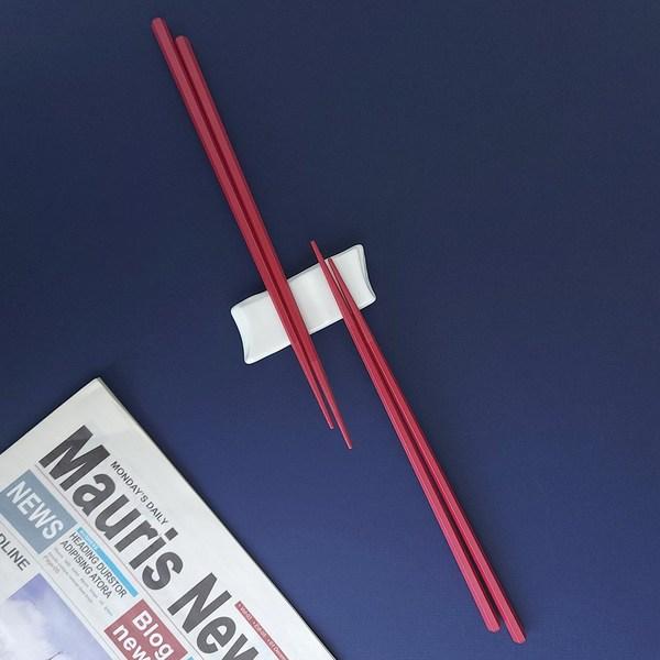 Kitchen King PBT Pastel Antibacterial Chopsticks, Black, 10 Pieces, Korean Popular Tableware